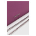 Kožená kabelka Twinset fialová barva