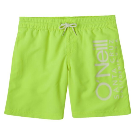 O'Neill ORIGINAL CALI Chlapecké plavecké šortky, reflexní neon, velikost