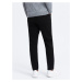 Ombre Clothing Jedinečné černé pánské kalhoty V1 PACP-0151