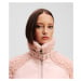 Bunda karl lagerfeld faux shearling jacket rose smoke