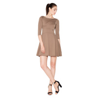 Venaton Woman's Dress VT077 Mocca