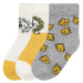 lupilu® Chlapecké ponožky s BIO bavlnou, 3 páry (žlutá/bílá/šedá)