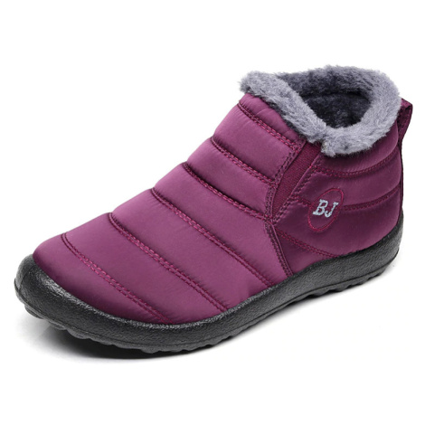 Unisex zimní boty s plyšem kotníkové sněhule s kožíškem