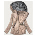 Béžová prošívaná dámská bunda (BR0121)