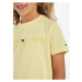 Světle žluté dětské tričko Tommy Hilfiger