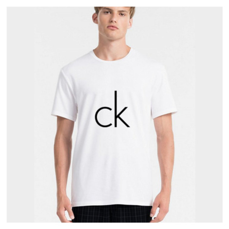 Calvin Klein - Výprodej pánské triko s logem ck (bílá) NB1164E-100 - Calvin Klein