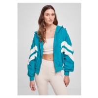 Dámská bunda  // Urban Classics / Ladies Crinkle Batwing Jacket watergreen/white