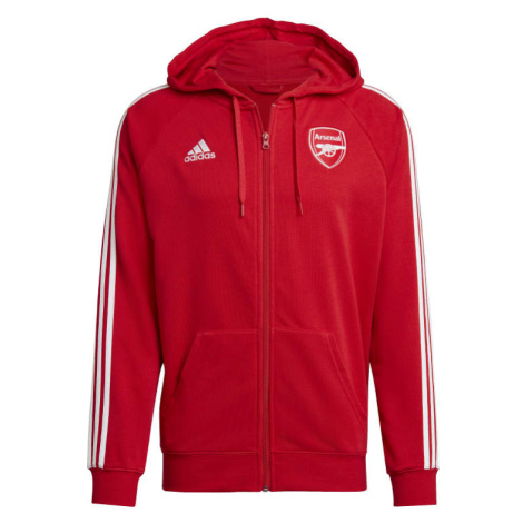 FC Arsenal pánská mikina s kapucí dna full-zip scarle Adidas