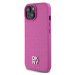 PU Leather Repeat Pattern Stack Logo Magsafe Zadní Kryt pro iPhone 15 Pink DKNY