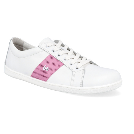 Barefoot dámské tenisky Be Lenka - Elite White & Pink bílé/růžové