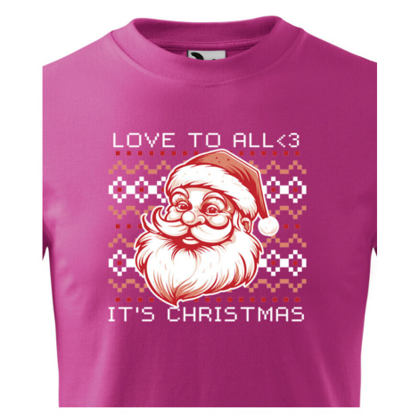 Dětské vánoční tričko s potiskem Vánočního Santa - skvělé vánoční tričko BezvaTriko