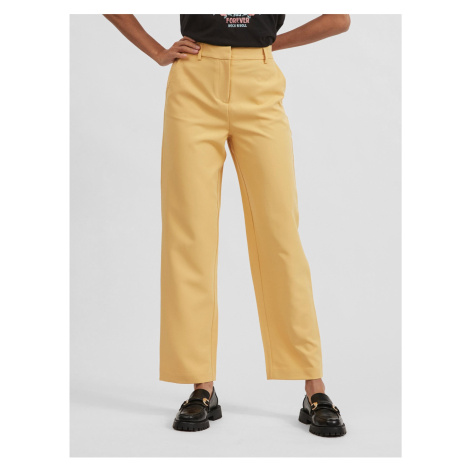 Žluté kalhoty VILA Britt - Dámské