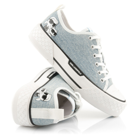 Tenisky karl lagerfeld kampus max iii twin nft lo lace light blue denim