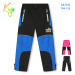 Chlapecké šusťákové kalhoty, zateplené - KUGO DK7126, černá/ zelený zip Barva: Černá