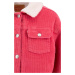 Dětská riflová bunda Levi's růžová barva