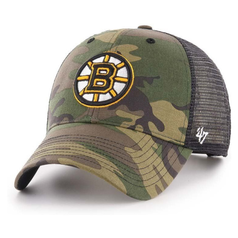 Kšiltovka 47brand NHL Boston Bruins zelená barva, vzorovaná 47 Brand