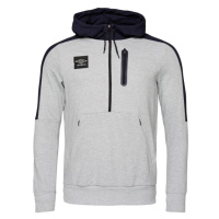 Umbro TERRACE HALF ZIP HOODIE Pánská mikina, šedá, velikost