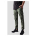 Washed Cargo Twill Jogging Pants - olive