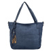 Trendová dámská koženková taška Javier, modrá
