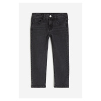 H & M - Relaxed Tapered Fit Jeans - černá