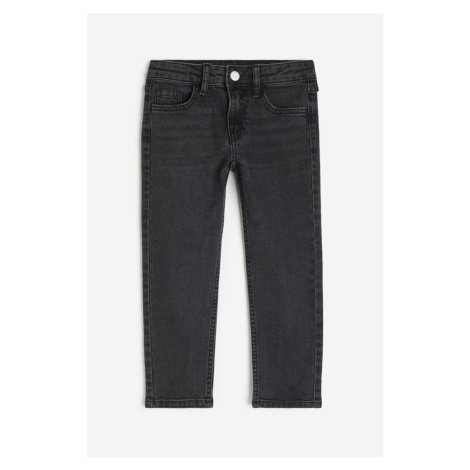 H & M - Relaxed Tapered Fit Jeans - černá H&M