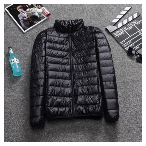 Pánská zimní bunda s kapucí – vatovaná, lehká, teplá