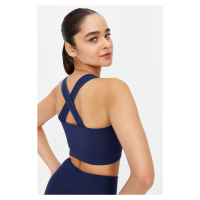 Trendyol Dark Navy Seamless/Seamless Lightly Supported/Shaping Knitted Sports Bra