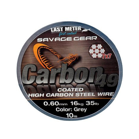 Savage Gear Carbon49 0,60mm 16kg 35lb 10m Coated Grey