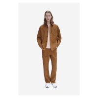 Bavlněné kalhoty A.P.C. Pantalon Sydney hnědá barva, jednoduché, H COGBJ-H08422 CARAMEL