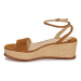 Lauren Ralph Lauren LEONA-ESPADRILLES-WEDGE Hnědá