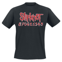 Slipknot Numbers Tričko černá