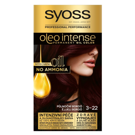 SYOSS Oleo Intense Barva na vlasy 3-22 Půlnoční bordó