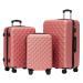 Extra odolný cestovní kufr s TSA zámkem ROWEX Crystal Barva: Šedočerná