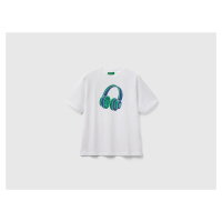 Benetton, Crew Neck T-shirt In Organic Cotton