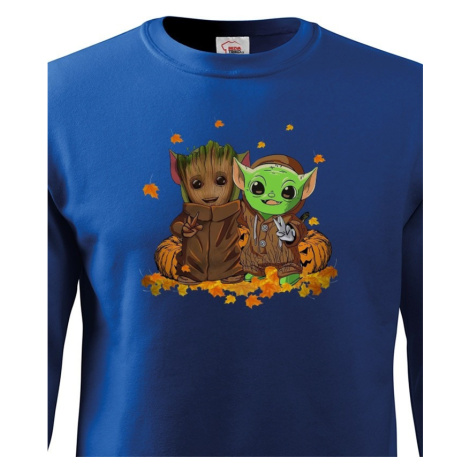 Dětská mikina Mistr Yoda a Groot - ideální pro každého fanouška BezvaTriko