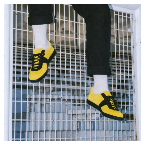 Botas Iconic Zlín 75 - Dámské kožené tenisky / botasky žluto-černé česká výroba ze Zlína Vasky