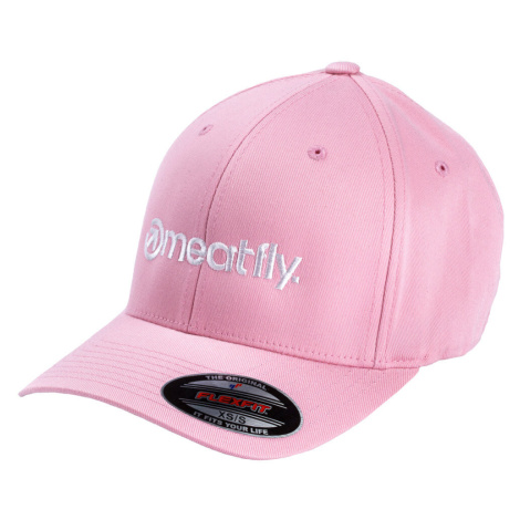 Meatfly kšiltovka Brand Flexfit Pink | Růžová