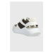 Sneakers boty Calvin Klein CHUNKY INTERN WEDGE LACE UP-MONO bílá barva, HW0HW01439