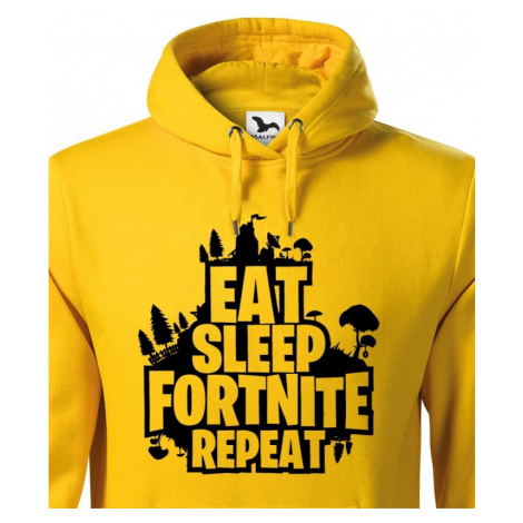 Pánská mikina Eat Sleep Fortnite Repeat BezvaTriko