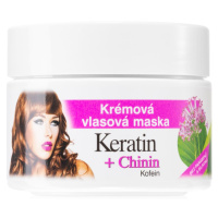 Bione Cosmetics Keratin + Chinin krémová maska na vlasy 260 ml