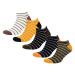 DEFACTO Men's 5-Pack Cotton Ankle Socks