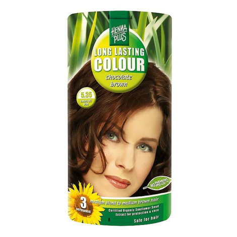 HENNA PLUS Přírodní barva na vlasy 5.35 Čokoládově hnědá 100 ml HennaPlus