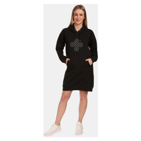 Kilpi HEYDEN-W Dámské mikinové šaty VL0216KI Černá