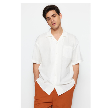 Trendyol White Oversize Fit Summer Shirt