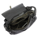 Kožená kabelka přes rameno VS 006 černá