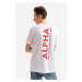 Bavlněné tričko Alpha Industries Backprint bílá barva, s potiskem, 128507.178-white