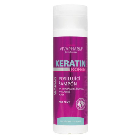 Keratinový šampon na vlasy s kofeinem VIVAPHARM VIVACO