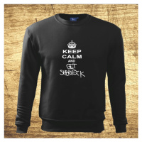 Mikina s motívom Keep calm and get Sherlock