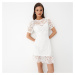Mohito - Krajkové šaty - Bílá