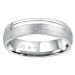 Silvego Snubní stříbrný prsten Amora pro ženy QRALP130W 53 mm